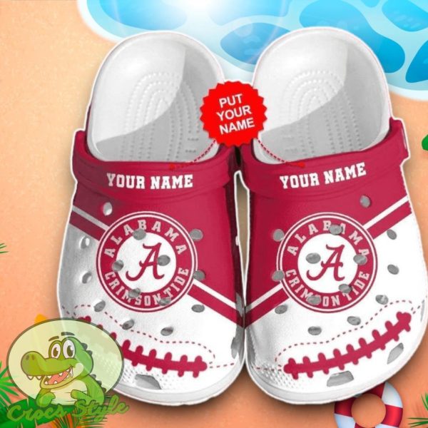 Alabama Crimson Tide Crocs Custom Name Edition Clog