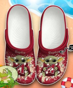 Arizona Diamondbacks Baby Yoda Crocs Custom Name Edition Classic Clogs Shoes Product Photo 1