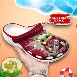 Baby Yoda Atlanta Falcons Crocs Custom Name Edition Clog Shoes