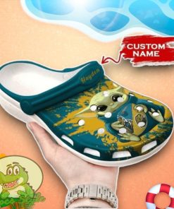 Baby Yoda Hug Jacksonville Jaguars Crocs Custom Name Edition Clog Shoes Product Photo 1