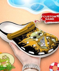 Baby Yoda Pittsburgh Steelers Crocs Custom Name Edition Clog Shoes Product Photo 1