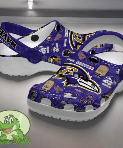 Baltimore Ravens NFL Sport Crocs Clogs Shoes Comfortable For Men Women Product Photo 2