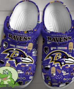 Baltimore Ravens NFL Sport Crocs Clogs Shoes Comfortable For Men Women Product Photo 1