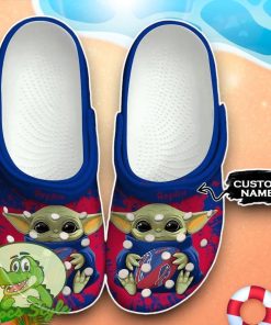 Buffalo Bills Baby Yoda Crocs Custom Name Edition Classic Clogs Shoes Product Photo 1