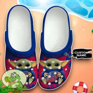 Buffalo Bills Baby Yoda Crocs Custom Name Edition Classic Clogs Shoes