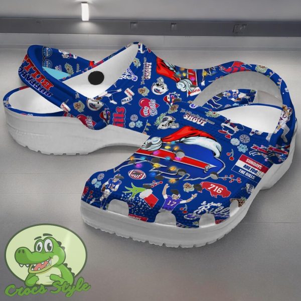 Buffalo Bills NFL Sport Crocs Clogs Shoes Comfortable For Men Women