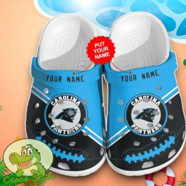 Carolina Panther Crocs Custom Name Edition Clogs