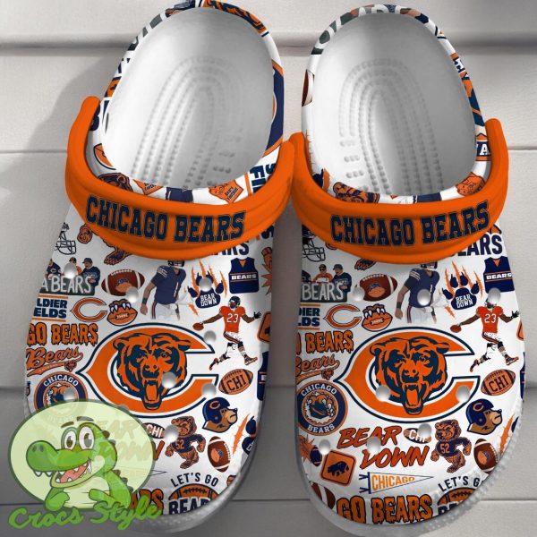 Chicago Bears NFL Sport Crocs Clogs Shoes Comfortable For Men Women