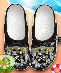 Chicago White Sox MLB Team Logo Baseball Baby Yoda Crocs Custom Name Edition Classic Clogs Shoes Product Photo 1