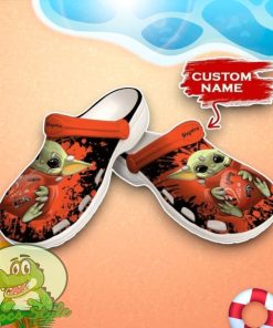 Cincinnati Bengals Baby Yoda Crocs Custom Name Edition Clog Shoes Product Photo 1
