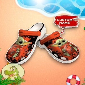 Cincinnati Bengals Baby Yoda Crocs Custom Name Edition Clog Shoes