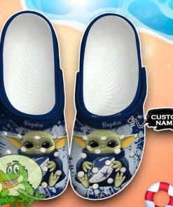 Dallas Cowboys Baby Yoda Crocs Custom Name Edition Classic Clogs Shoes Product Photo 1
