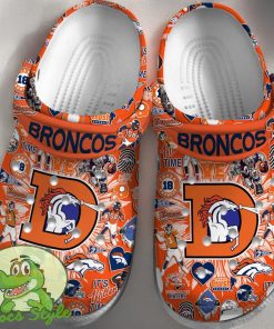 Denver Broncos NFL Sport Crocs Clogs Shoes Comfortable For Men Women Product Photo 1