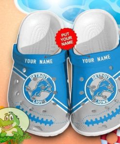 Detroit Lions Crocs Custom Name Edition Clog Shoes Product Photo 1