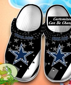 Football Dallas Cowboys Star New Crocs Custom Name Edition Clog Shoes Product Photo 1