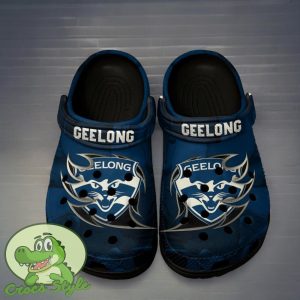 Geelong Football Club Crocs Classic Clog Shoes For Fans Product Photo 2