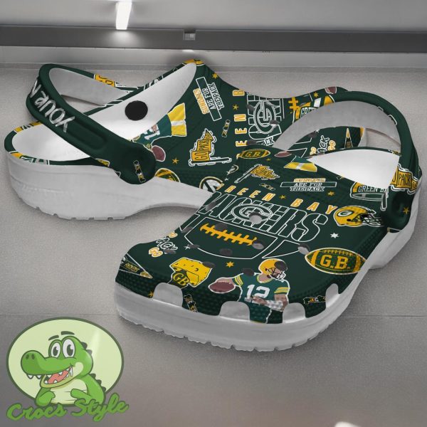 Green Bay Packers NFL Sport Crocs Clogs Shoes Comfortable For Men Women