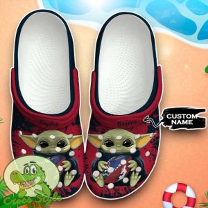 Houston Texans Baby Yoda Crocs Custom Name Edition Classic Clogs Shoes