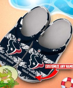 Houston Texans Crocs Custom Name Edition Clog Shoes For Men Women Product Photo 1