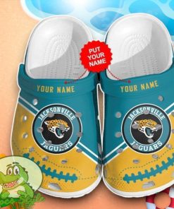 Jacksonville Jaguars Crocs Custom Name Edition Clog Shoes Product Photo 1