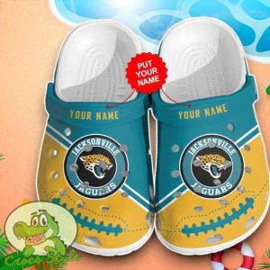 Jacksonville Jaguars Crocs Custom Name Edition Clog Shoes