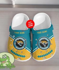 Jacksonville Jaguars Custom Name Custom For Nfl Fans Clog Shoes Product Photo 1