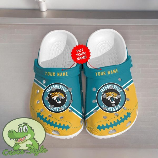 Jacksonville Jaguars Custom Name Custom For Nfl Fans Clog Shoes