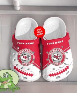 Kansas City Chiefs Custom NameCustom For Nfl Fans Clog Shoes Product Photo 1