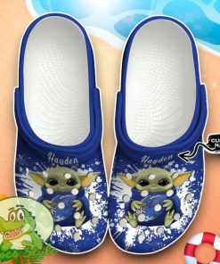 Kentucky Wildcats Baby Yoda Crocs Custom Name Edition Classic Clogs Shoes Product Photo 1