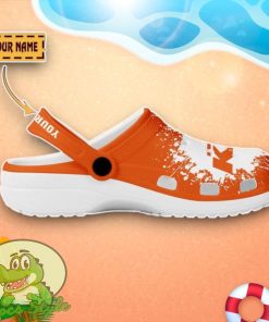 KTM Logo Orange And White Painting Crocs Custom Name Edition Classic Clogs Shoes Product Photo 2