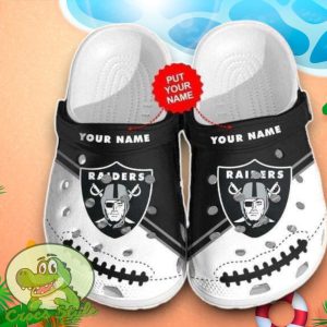 Las Vegas Raiders Crocs Custom Name Edition Clog Shoes