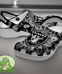 Las Vegas Raiders NFL Sport Crocs Clogs Shoes Comfortable For Men Women Product Photo 2