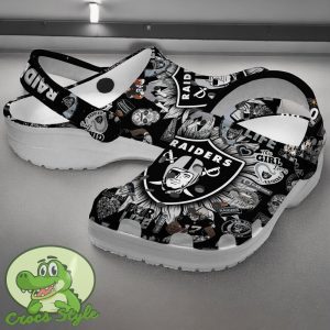 Las Vegas Raiders NFL Sport Crocs Clogs Shoes Comfortable For Men Women Product Photo 2