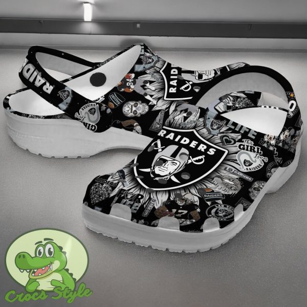 Las Vegas Raiders NFL Sport Crocs Clogs Shoes Comfortable For Men Women