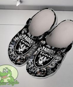 Las Vegas Raiders NFL Sport Crocs Clogs Shoes Comfortable For Men Women 2 Las Vegas Raiders NFL Sport Crocs Clogs Shoes Comfortable For Men Women Product Photo 3