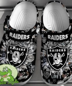 Las Vegas Raiders NFL Sport Crocs Clogs Shoes Comfortable For Men Women Product Photo 1