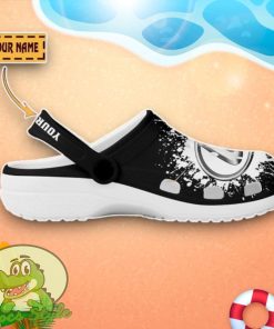 Lexus Logo Black And White Painting Crocs Custom Name Edition Classic Clogs Shoes Product Photo 2