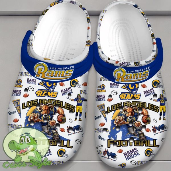 Los Angeles Rams NFL Sport Crocs Clogs Shoes Comfortable For Men Women