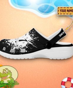 Maserati Logo Black And White Painting Crocs Custom Name Edition Classic Clogs Shoes Product Photo 3
