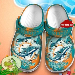 Miami Dolphins Crocs Custom Name Edition Clog Shoes