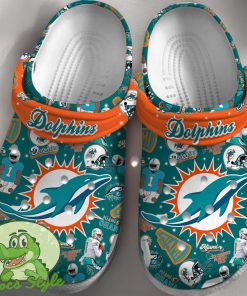 Miami Dolphins NFL Sport Crocs Clogs Shoes Comfortable For Men Women Product Photo 1