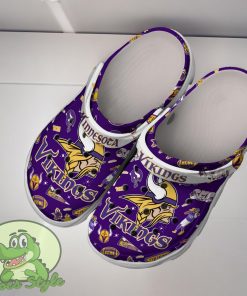 Minnesota Vikings NFL Sport Crocs Clogs Shoes Comfortable For Men Women Product Photo 2