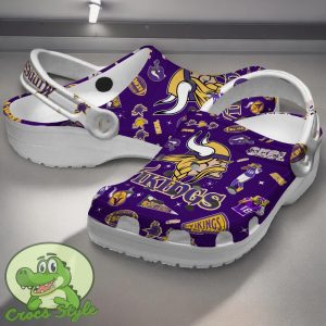 Minnesota Vikings NFL Sport Crocs Clogs Shoes Comfortable For Men Women Product Photo 3