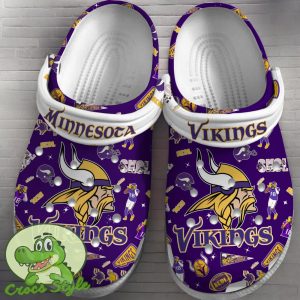 Minnesota Vikings NFL Sport Crocs Clogs Shoes Comfortable For Men Women