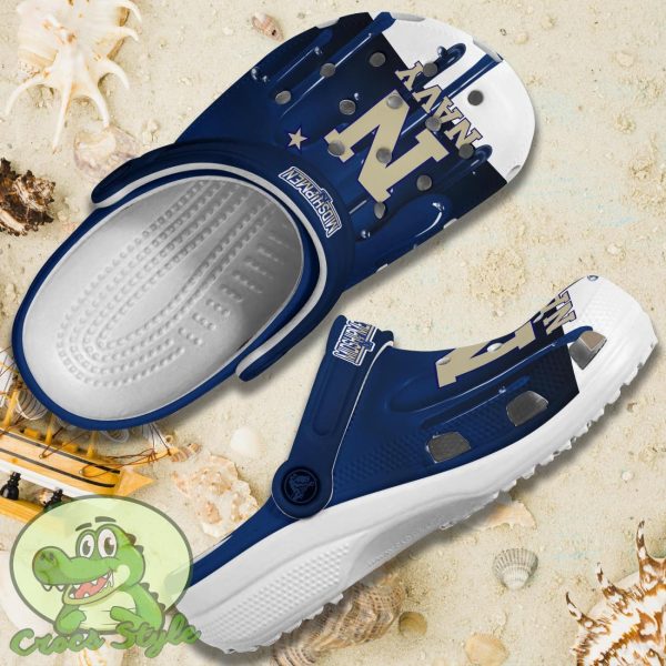 Navy Midshipmen Crocs New Design Best Choice For Fans