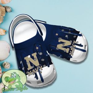 Navy Midshipmen Crocs New Design Best Choice For Fans Product Photo 3