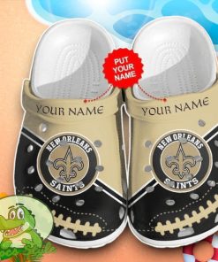 New Orleans Saints Crocs Custom Name Edition Clog Shoes Product Photo 1