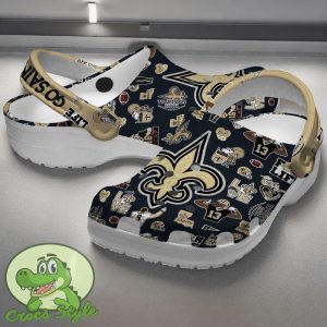 New Orleans Saints NFL Sport Crocs Clogs Shoes Comfortable For Men Women Product Photo 2