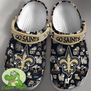 New Orleans Saints NFL Sport Crocs Clogs Shoes Comfortable For Men Women