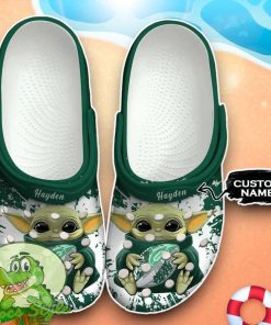 New York Jets Baby Yoda Crocs Custom Name Edition Classic Clogs Shoes Product Photo 1